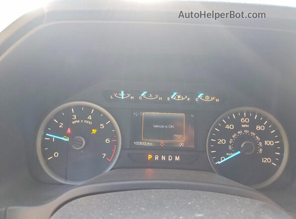 1FTEW1EP4JFD48379 2018 FORD F150 Gray Вид щитка приладів