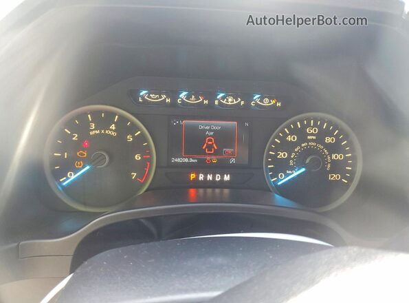 1FTEW1EP4JFE28054 2018 FORD F150 Gray ხელსაწყოთა პანელის ხედი