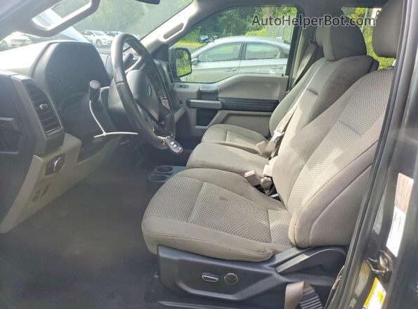 1FTEW1EP4JFE28054 2018 FORD F150 Gray წინა სალონის ხედი