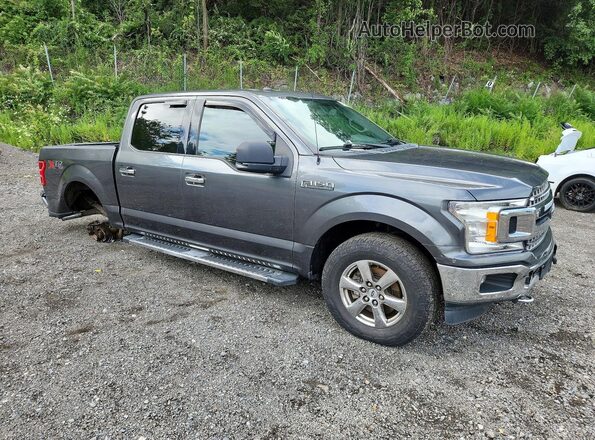 1FTEW1EP4JFE28054 2018 FORD F150 Gray წინა მარჯვენა
