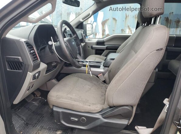 1FTEW1EP4JKF16013 2018 FORD F150 Серый Вид салона спереди
