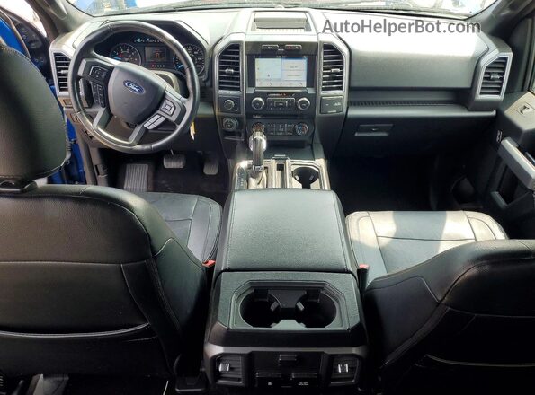 1FTEW1EP4JKF26413 2018 FORD F150 Blue Вид панелі приладів
