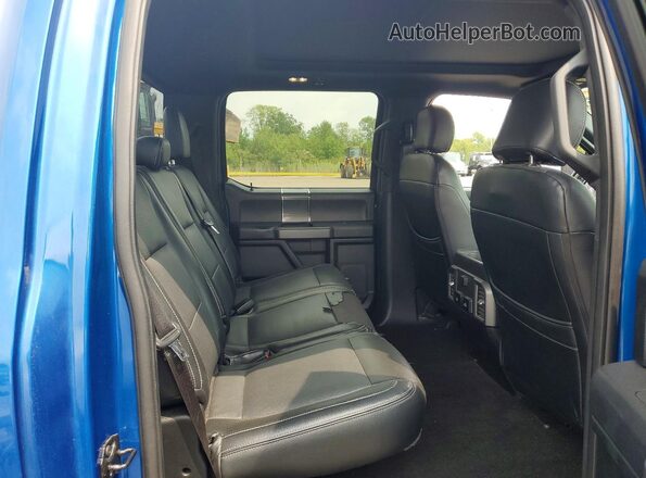 1FTEW1EP4JKF26413 2018 FORD F150 Blue Вид задніх сидінь