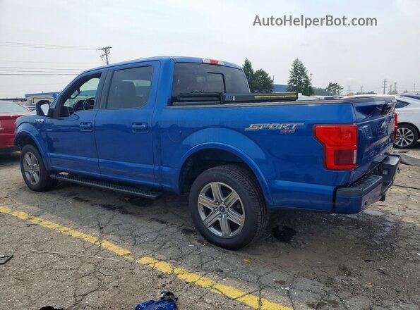 1FTEW1EP4JKF26413 2018 FORD F150 Blue Задня ліва чверть