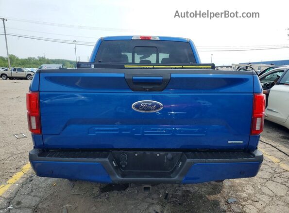 1FTEW1EP4JKF26413 2018 FORD F150 Blue Вид ззаду