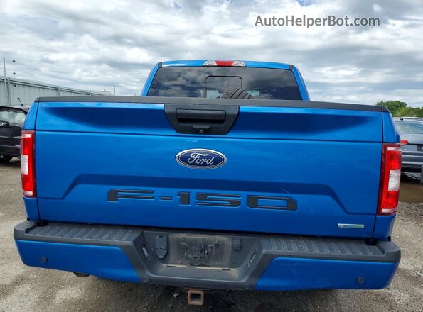 1FTEW1EP4KFA32336 2019 FORD F150 Blue Вид ззаду