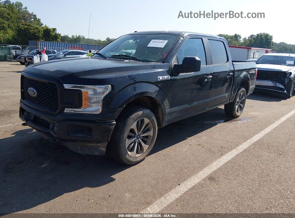 1FTEW1EP4KFD41790 2019 FORD F150 Black Przód lewy