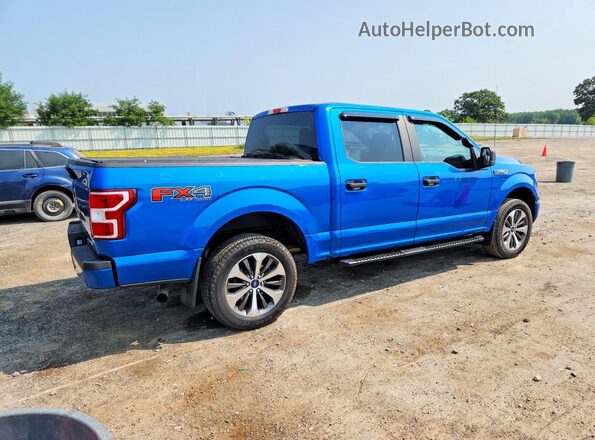 1FTEW1EP4KKE12414 2019 FORD F150 Blue Rear right