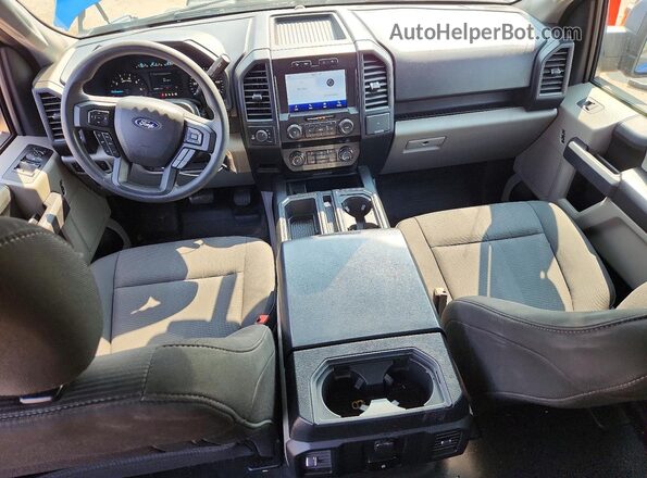1FTEW1EP4KKE12414 2019 FORD F150 Blue Dashboard view