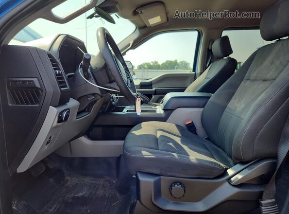 1FTEW1EP4KKE12414 2019 FORD F150 Blue Front interior view