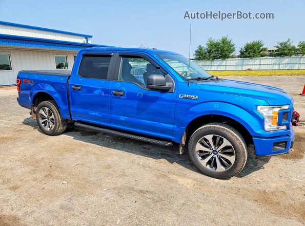 1FTEW1EP4KKE12414 2019 FORD F150 Blue Front right