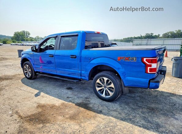 1FTEW1EP4KKE12414 2019 FORD F150 Blue Rear left