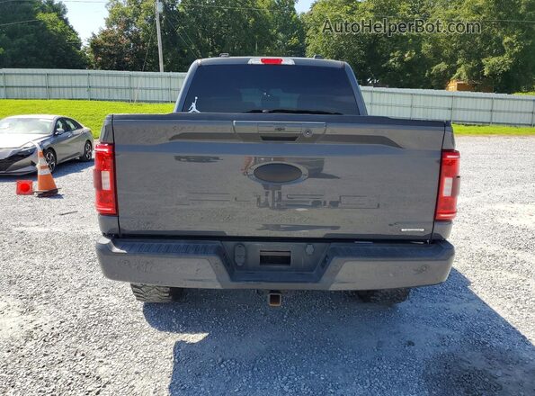 1FTEW1EP4MFA75836 2021 FORD F150 Gray Widok z tyłu