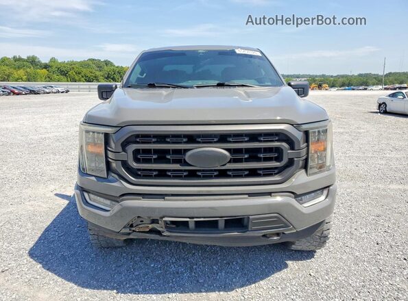 1FTEW1EP4MFA75836 2021 FORD F150 Gray Widok z przodu