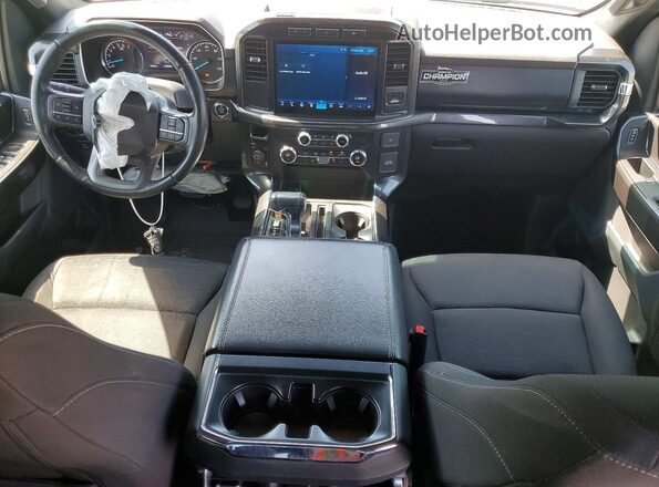 1FTEW1EP4MFA75836 2021 FORD F150 Gray Widok deski rozdzielczej