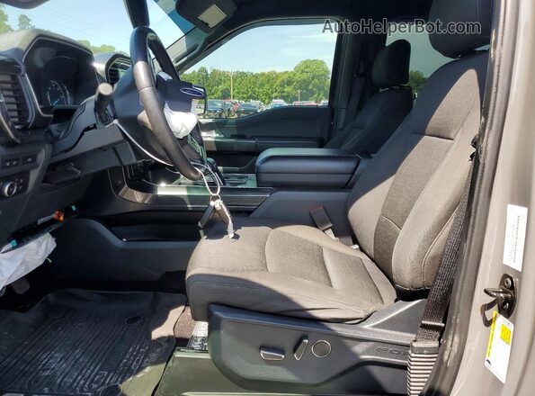 1FTEW1EP4MFA75836 2021 FORD F150 Gray Widok wnętrza z przodu