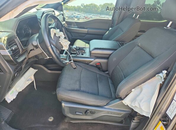 1FTEW1EP4MFC82758 2021 FORD F150 Gray Widok wnętrza z przodu