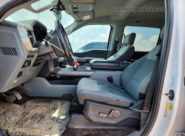 1FTEW1EP4MKD21940 2021 FORD F150 White Vista interior delantera