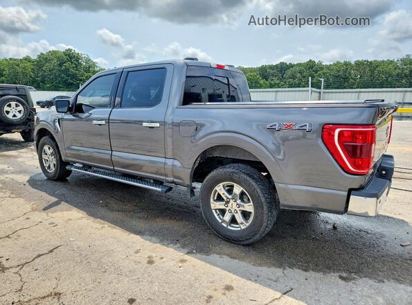 1FTEW1EP4MKD32047 2021 FORD F150 Серый Задняя левая четверть