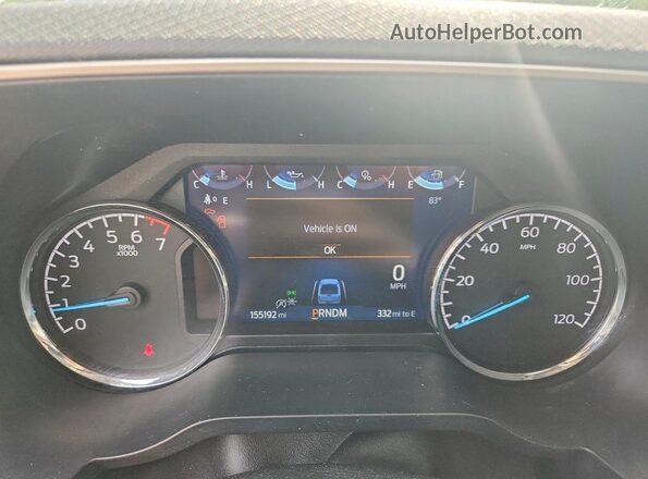 1FTEW1EP4MKD32047 2021 FORD F150 Серый Вид щитка приборов