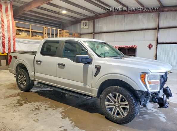 1FTEW1EP4MKE91070 2021 FORD F150 Silver Front right