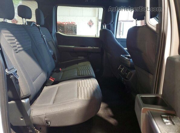 1FTEW1EP4MKE91070 2021 FORD F150 Silver Rear seats view