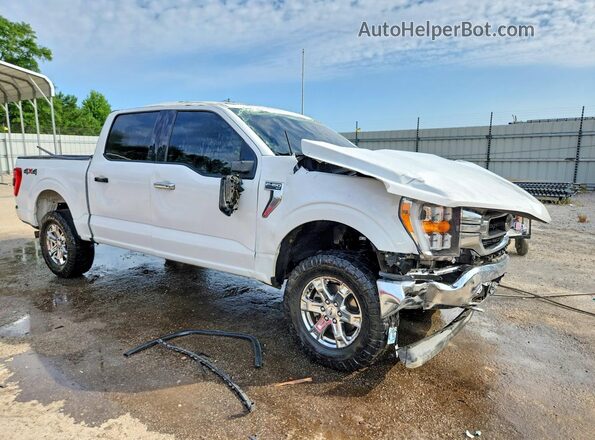 1FTEW1EP4MKF12337 2021 FORD F150 Белый Передняя правая четверть