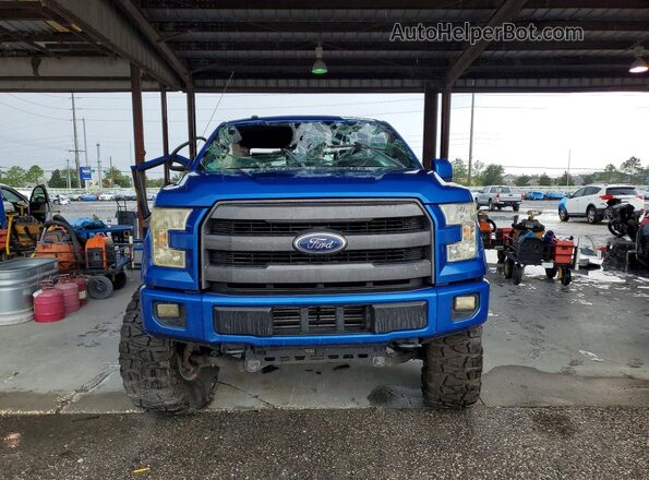 1FTEW1EP5GFB82169 2016 FORD F150 Blue Vista frontal
