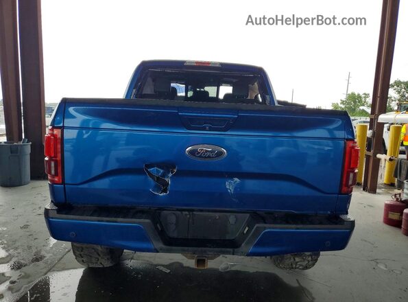 1FTEW1EP5GFB82169 2016 FORD F150 Blue Vista trasera