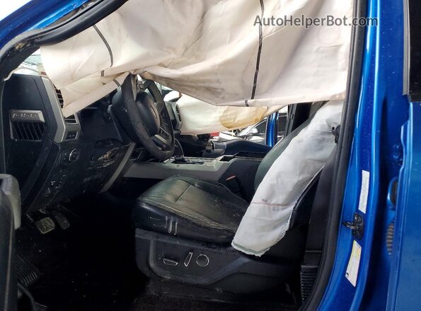 1FTEW1EP5GFB82169 2016 FORD F150 Blue Vista interior delantera