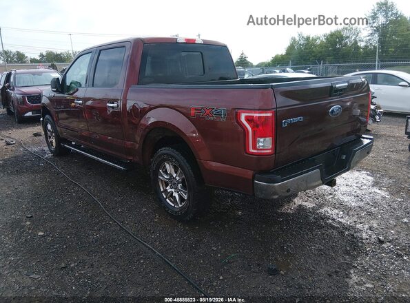 1FTEW1EP5GFB83242 2016 FORD F150 Maroon უკანა მარცხენა