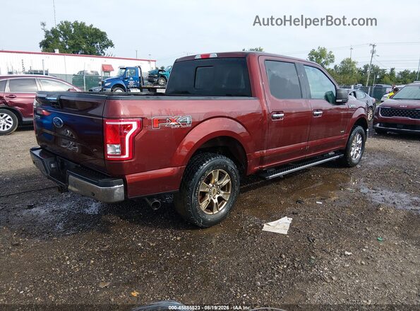 1FTEW1EP5GFB83242 2016 FORD F150 Maroon უკანა მარჯვენა