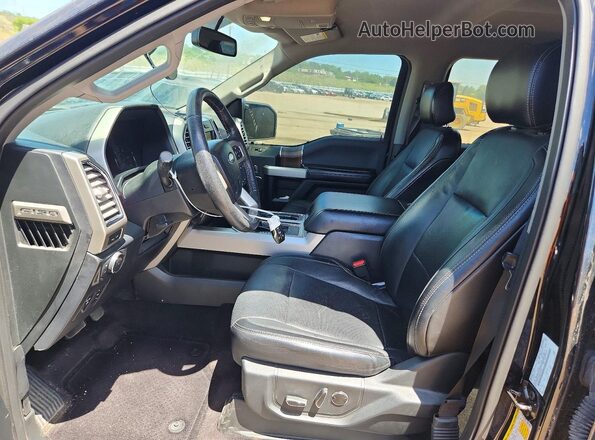 1FTEW1EP5GKE31335 2016 FORD F150 Black Vista interior delantera