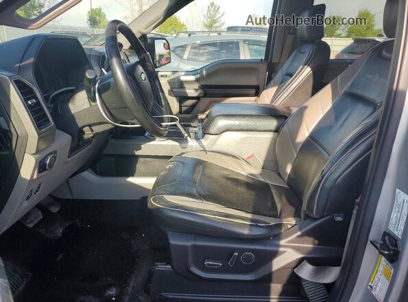 1FTEW1EP5JFB42987 2018 FORD F150 Silver Սալոնի դիմացի տեսք