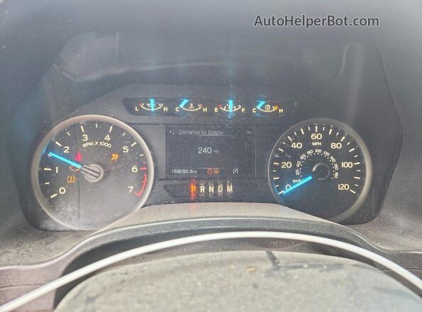 1FTEW1EP5JFE03308 2018 FORD F150 Черный Вид щитка приборов