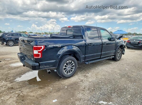 1FTEW1EP5JFE03308 2018 FORD F150 Черный Задняя правая четверть