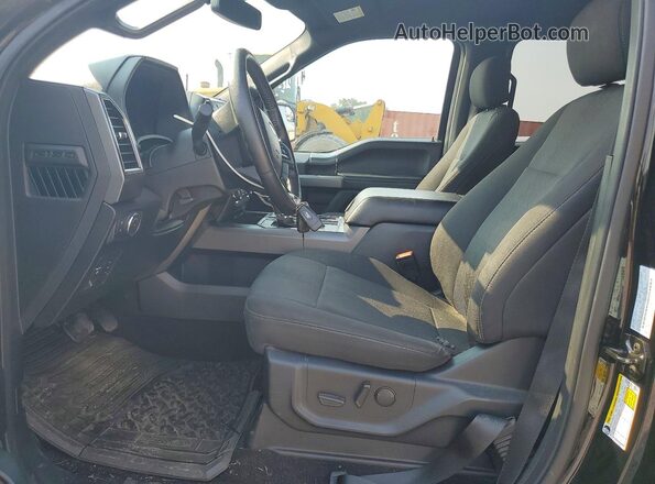 1FTEW1EP5KFA27713 2019 FORD F150 Black Widok wnętrza z przodu