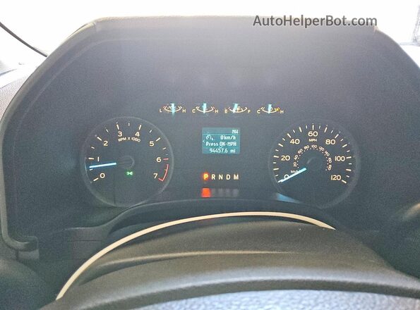 1FTEW1EP5KKF26700 2019 FORD F150 White Instrument cluster view