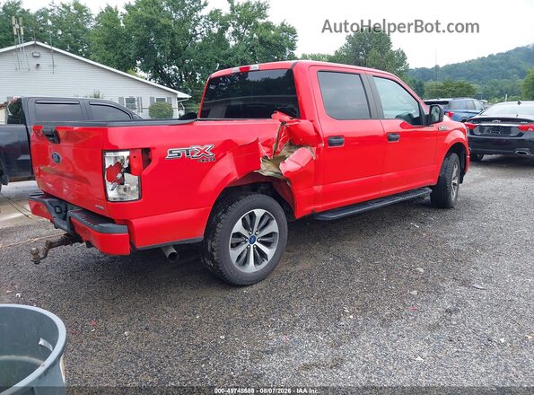 1FTEW1EP5LKF45362 2020 FORD F150 Red Tył prawy
