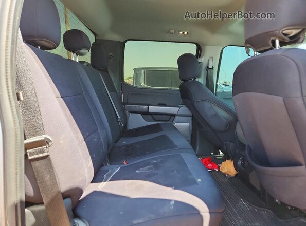 1FTEW1EP5MFB86654 2021 FORD F150 Silver უკანა სავარძლების ხედი