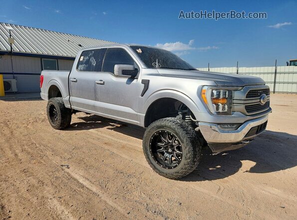 1FTEW1EP5MFB86654 2021 FORD F150 Silver წინა მარჯვენა