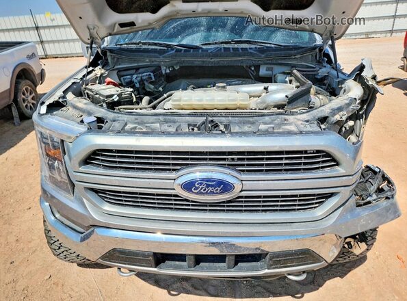1FTEW1EP5MFB86654 2021 FORD F150 Silver უკანა სალონის ხედი