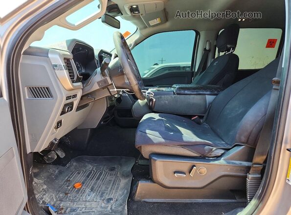 1FTEW1EP5MFB86654 2021 FORD F150 Silver წინა სალონის ხედი