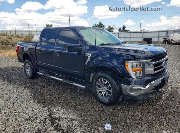 1FTEW1EP5NKD23990 2022 FORD F150 Black წინა მარჯვენა