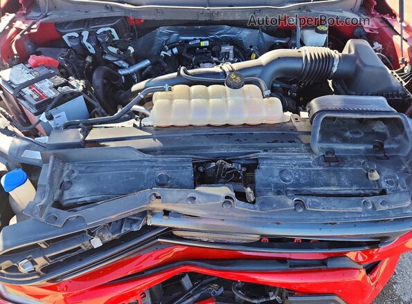1FTEW1EP5NKE09834 2022 FORD F150 Red Вид задньої частини салону