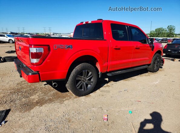 1FTEW1EP5NKE09834 2022 FORD F150 Red Задня права чверть
