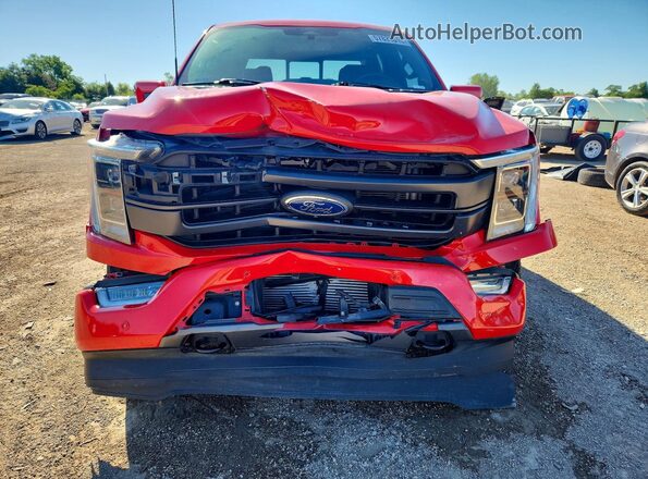 1FTEW1EP5NKE09834 2022 FORD F150 Red Вид спереду