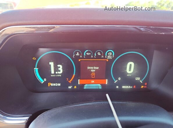 1FTEW1EP5NKE09834 2022 FORD F150 Red Вид щитка приладів