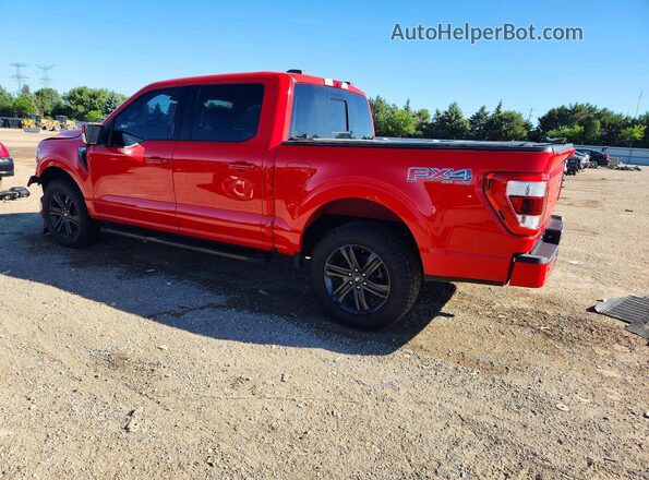 1FTEW1EP5NKE09834 2022 FORD F150 Red Задня ліва чверть