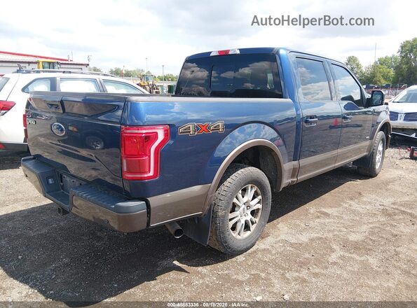 1FTEW1EP6GFB42487 2016 FORD F150 Blue Հետևի աջ